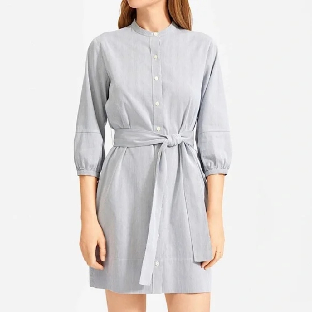 Everlane cotton weave shirt dress